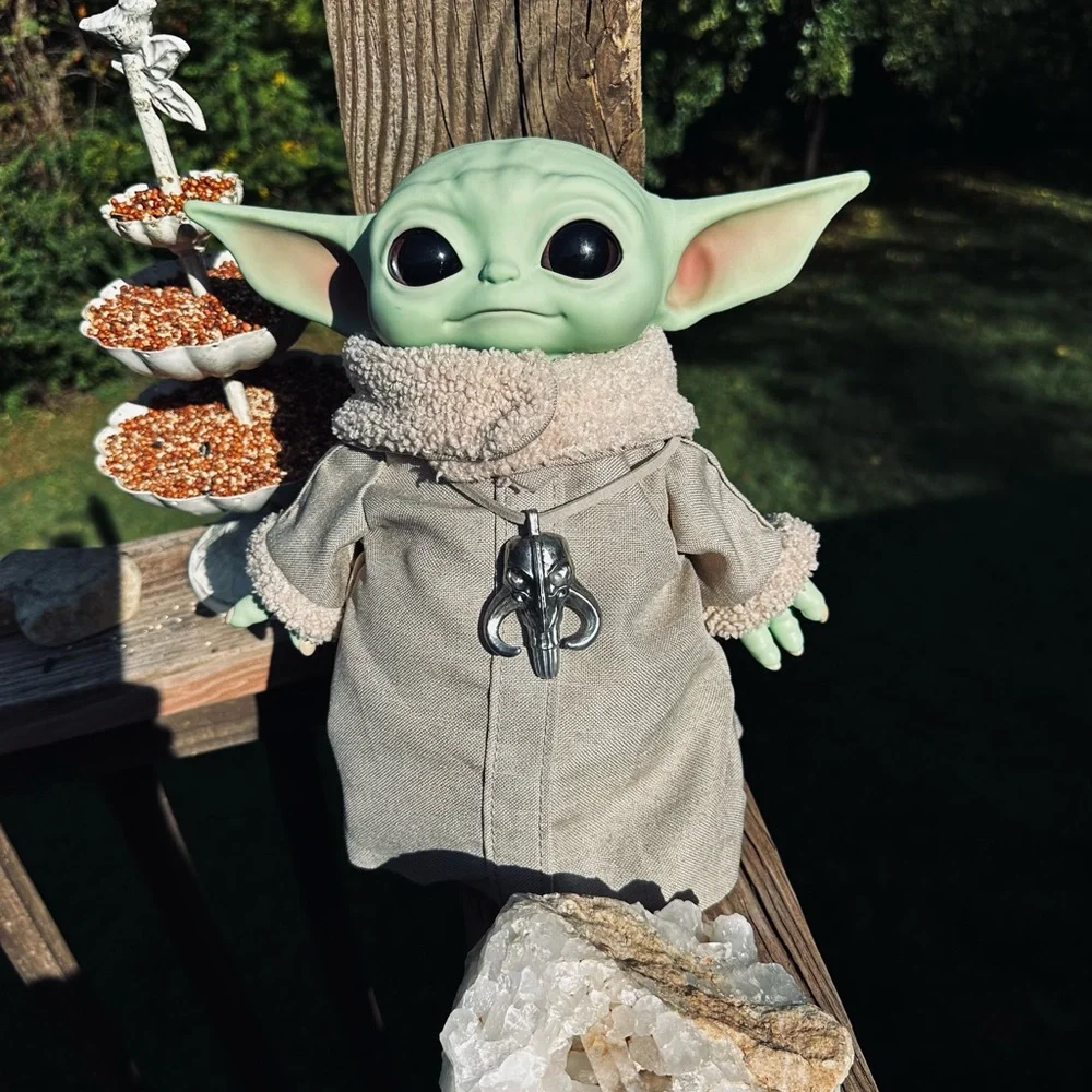 Star Wars Green and Gray Baby Yoda Doll. Grogu. Mandalorian - Picture 2 of 4